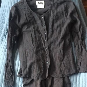 Flax jacket and slacks